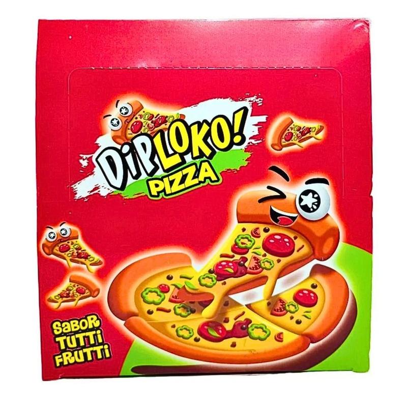 Bala de gelatina Diploko Pizza com 24 Unidades 14305 - Danilla
